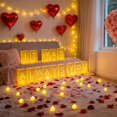 thumbnail image 4 of Kit decorativo romántico ARIKJ con velas LED y pétalos de rosa, 4 of 9
