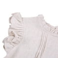 thumbnail image 3 of Robes de Princesse Unies pour Tout-Petites Filles, Douces, à Volants, Col Ras du Cou, Sans Manches, Robe d'Été, Vêtements Décontractés, 3 of 7