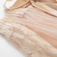 thumbnail image 3 of SWSMCLT Women's Tulle Skirt Pleated Tutu Skirt Spring Bubble Skirt A Line Layered Mesh Summer Lace Elastic Cute Apricot Small-Large, 3 of 4