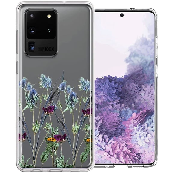 MUNDAZE Case For Samsung Galaxy S20 Ultra Country Dried Flowers Phone Cover