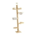 thumbnail image 3 of jinwen DIY Wooden Condos Floor to Ceiling Cat Tree for Large Cats Indoor Cats A, 3 of 9