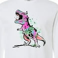 thumbnail image 4 of Inktastic Graffiti Paint Splatter T-rex Long Sleeve T-Shirt, 4 of 5