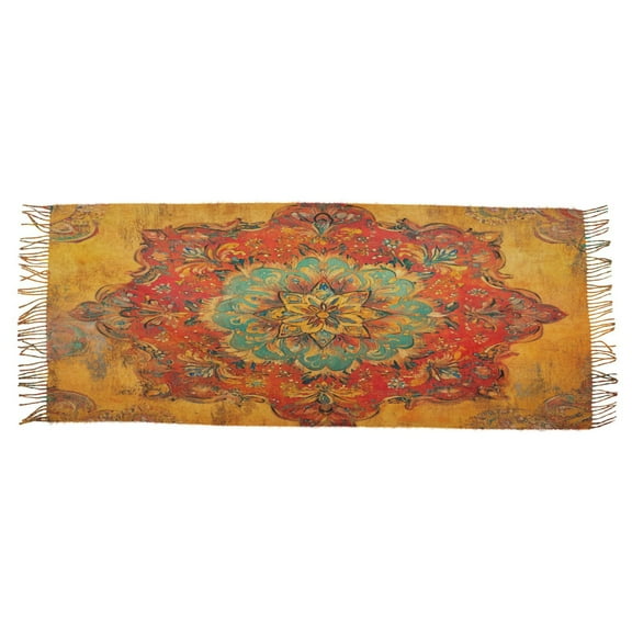 BZSMCE Women Scarf Bohemia Forals Seamlee Printing Simple Pattern Soft Warm Long Large Scarves