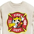 thumbnail image 3 of Disney - Firefighter Mickey - Fire Dept. Alarm - Toddler & Youth Crewneck Fleece Sweatshirt, 3 of 5