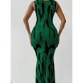 thumbnail image 2 of Women's Sleeveless Floral Print Maxi Dress,Bodycon with V-Neck, backless dress Casual Wear Spaghetti Strap Womenswear dress, 2 of 7