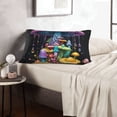 thumbnail image 6 of Lsque Colorful Mushroom Pattern Pillow Case – Soft & Cozy Throw Pillow Cover, Hypoallergenic Cushion Case for Sleeping Women with Envelope Closure-16"x24", 6 of 6