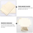 thumbnail image 7 of Spatiy 10pcs Unfinished Rectangle Wood Chips Plain Wooden Slice Blank Wooden Pieces, 7 of 7