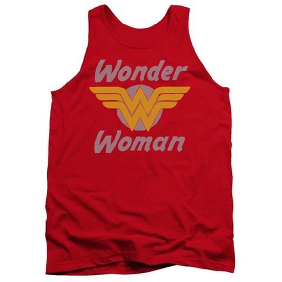 Trevco Dc-Wonder Wings - Adult Tank Top - Red- Extra Large