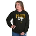thumbnail image 5 of US Army Proud Wife Military Logo Women Crewneck Sweatshirt Brisco Brands S, 5 of 6