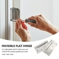 thumbnail image 6 of 2 Pcs Cabinet Hinges Kitchen Furniture Soft Close Self Closing Spring Stainless Steel Automatic, 6 of 6
