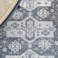 thumbnail image 6 of SAFAVIEH Toscana Callista Oriental Polyester Area Rug, Grey/Dark Grey, 6'7" x 6'7" Square, 6 of 8