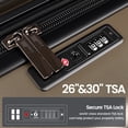 thumbnail image 6 of New York Xpress 3-Piece Hardside Luggage Set, Expandable Suitcases with TSA Lock, 20"/26"/30" Carry-on & Checked, Bronze - WD577, 6 of 11