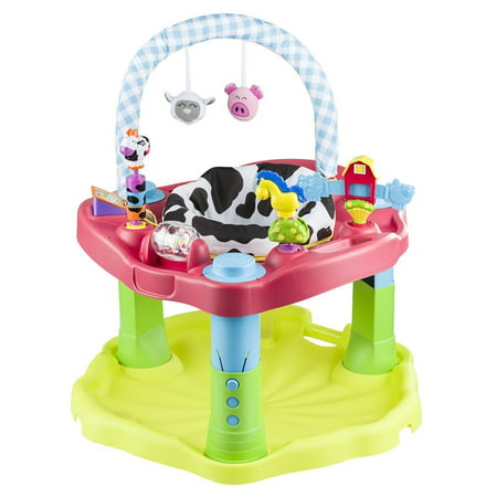 Exersaucer Moovin & Groovin Activity Center, PROMOTES CHILD DEVELOPMENT: This activity center features 10+ activities that help infants and toddlers.., By