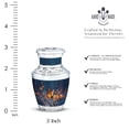 thumbnail image 2 of JAGASY Yellow Butterfly Cremation Urns for Mom & Dad - Flowers Urn for Ashes Adult Male Keepsake - Tulip Decorative Small Urn for Human Ashes - Blue Handcrafted Tiny Urns for Mother - (3 Inch), 2 of 7