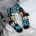 thumbnail image 5 of KLL I Love My Autism Print Cool Socks Men's Women's Crew Socks Funny Crazy Novelty Stockings, 5 of 6
