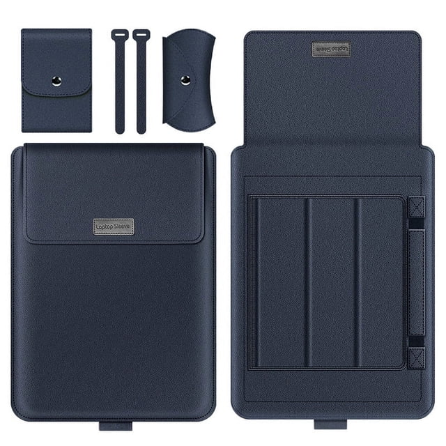 For Apple Notebook Protective Cover 13-inch Inner Bag Huawei 14-inch Computer Bag 16-inch Leather Bag with Bracket