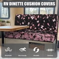 thumbnail image 2 of KUIFORTI Cherry Blossoms Camper RV Seat Slipcovers, Full Coverage Elastic Stretch, Anti-Slip & Washable,Decorative Covers for Travel Trailer Bench & Couch, 2 of 7