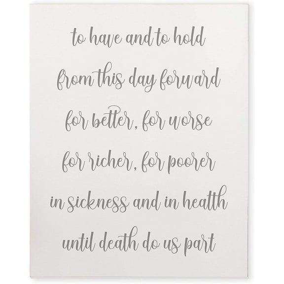 To Have And To Hold Rustic Wood Wall Sign 12x15