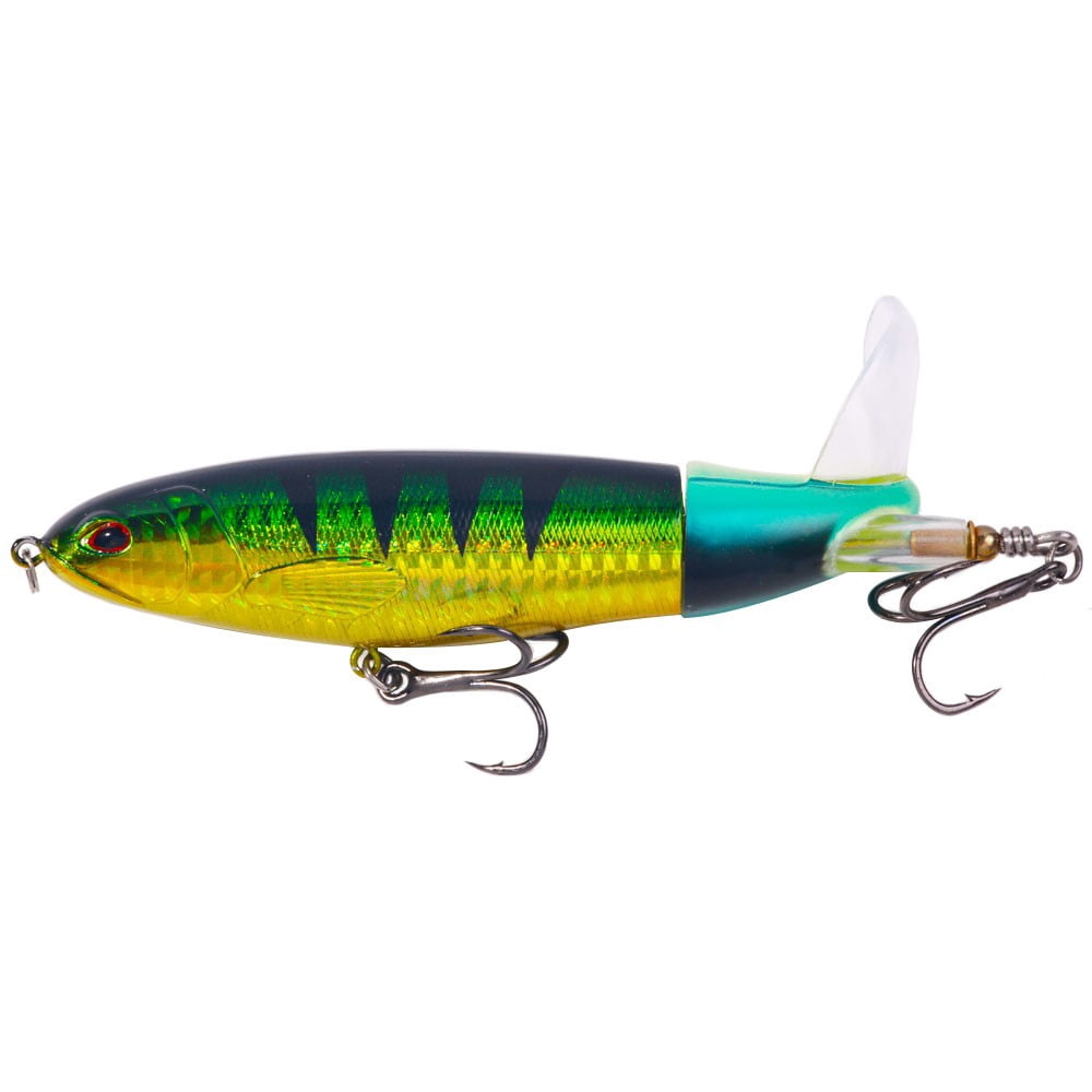 10x Whopper Plopper Topwater Floating Fishing Lures Rotating Tail for Bass 5.5"