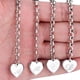 thumbnail image 4 of Pulseras con dijes iniciales para niñas Pulsera de corazón de 26 letras de acero inoxidable para regalos de niñas adolescentes, 4 of 5