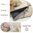 thumbnail image 6 of Vintage Hydrangea Floral Round Area Rug 5 FT, Non Slip Bedroom Rugs, Spring Botanical Flowers Washable Soft Circular Carpet Non-Shedding Floor Mat for Kitchen Dining Room Foyer Balcony Dorm, 6 of 8