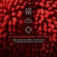 thumbnail image 3 of Unique Bargains Cute Cartoon Chenille Decorative Hand Towels for Bathroom Red 10" x 6", 3 of 6