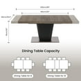 thumbnail image 5 of VENTOPYR Wooden Extendable Dining Table,63'' to 80'' Modern Farmhouse Kitchen Table for 8-10 Person, 5 of 6