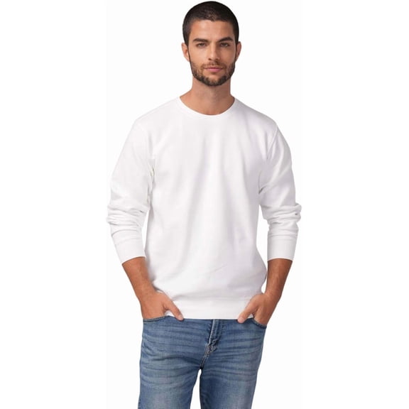 Adult Unisex Mid-Weight Crewneck Sweatshirt, Ringspun Cotton Blend, 3-End Fleece 903