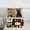 Brown, variant on Manfei Cute Pug Dog Queen Comforter Set 3 Pieces, Pet Animal Bedding Sets, Paws Plaid Checkered Bedding Comforter Set, Super Cozy Room Decor