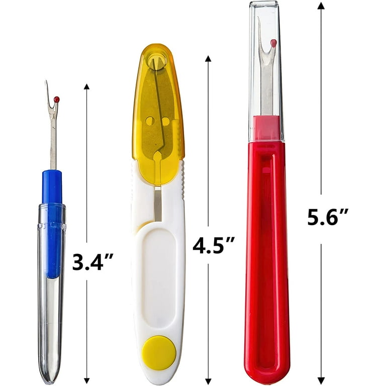 Seam Ripper and Thread Remover Kit for Sewing 2 Big 2 Small Stitch