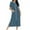 Blue B, variant on Sleep Shirts for Women, Nightgowns for Women Cozy Knit Robe Full Length Zip Up Housecoat with Pockets Gradient Color
