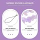 thumbnail image 3 of Crystal Beaded Mobile Phone Charm Anti-lost Wrist Phone Strap Beaded Phone Chain, 3 of 3