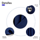 thumbnail image 3 of "Cortinas Blackout Aislamiento Térmico 2 Paneles 215 X 135 Cm Color Azul oscuro ", 3 of 5
