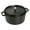 Matte Black, variant on Staub Cast Iron 9-qt Round Cocotte - Graphite Grey