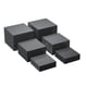thumbnail image 2 of 6x soportes de exhibición elevadores de acrílico, cubo elevador de alimentos, elevador de Buffet anidado para cosméticos, plantas de postre, joyería y Negro, 2 of 8