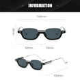 thumbnail image 2 of Small frame anti-blue light glasses frame, hip-hop sunglasses, made of PC and metal - style:style2;, 2 of 5
