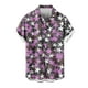thumbnail image 1 of Mens Casual Manga Corta Botón Abajo Camisas, Cuello de Vuelta Impresión para el Verano, Al Aire Libre Y Desgaste Casual, 1 of 8