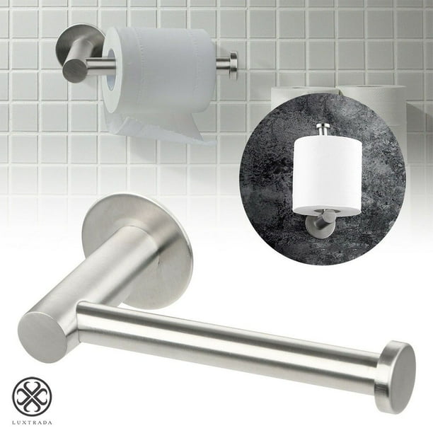 Luxtrada Toilet Paper Holder Self Adhesive Bathroom Roll Holder Stick on Wall RUSTPROOF