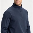 thumbnail image 6 of SAWOBUUN Mens 1/4 Zip Pullover Long Sleeve Shirt Lightweight Athletic Workout Top Breathable Performance Sweatshirt, 6 of 9