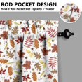 thumbnail image 5 of Fall Kitchen Curtains 24 Inch Short - 3 Panel Set, Autumn Harvest Print, Rod Pocket Window Treatment for Thanksgiving, Farmhouse, Cafe, Living Room - Machine Washable, 5 of 6