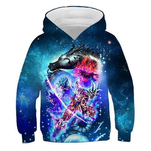 Anime Vegeta Costume 3 14Y Kids Dragon Ball Z Hoodie For Boys Hoodies Sweatshirts Fashion Long Sleeve Tops Goku Veget Pullover Walmart