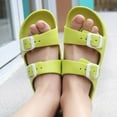 thumbnail image 5 of Women's Double Buckle Sandals Adjustable Slide EVA Rubber Strap Waterproof, 5 of 5