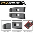 thumbnail image 4 of Unique Bargains 1 Set Rear Door Window Switch Panel Cover Trim for Toyota Tacoma 2016-2023 Master Power Window Switch Cover Trim Carbon Fiber Pattern ABS Black, 4 of 6