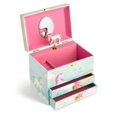 thumbnail image 3 of JewelKeeper Unicorn and Rainbow Musical Jewelry Box with 2 Pullout Drawers, The Unicorn Tune, 3 of 7