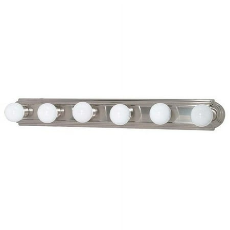 Nuvo Lighting 60/3303 6 Light 36" Wide ADA Approved Vanity Strip with White Glas