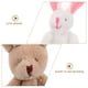 thumbnail image 5 of 4 Uds Mini conejito de peluche lindo Animal relleno muñeco de conejo con cordón corto Mini colgantes de conejo de peluche pequeños dijes de conejo de peluche, 5 of 6
