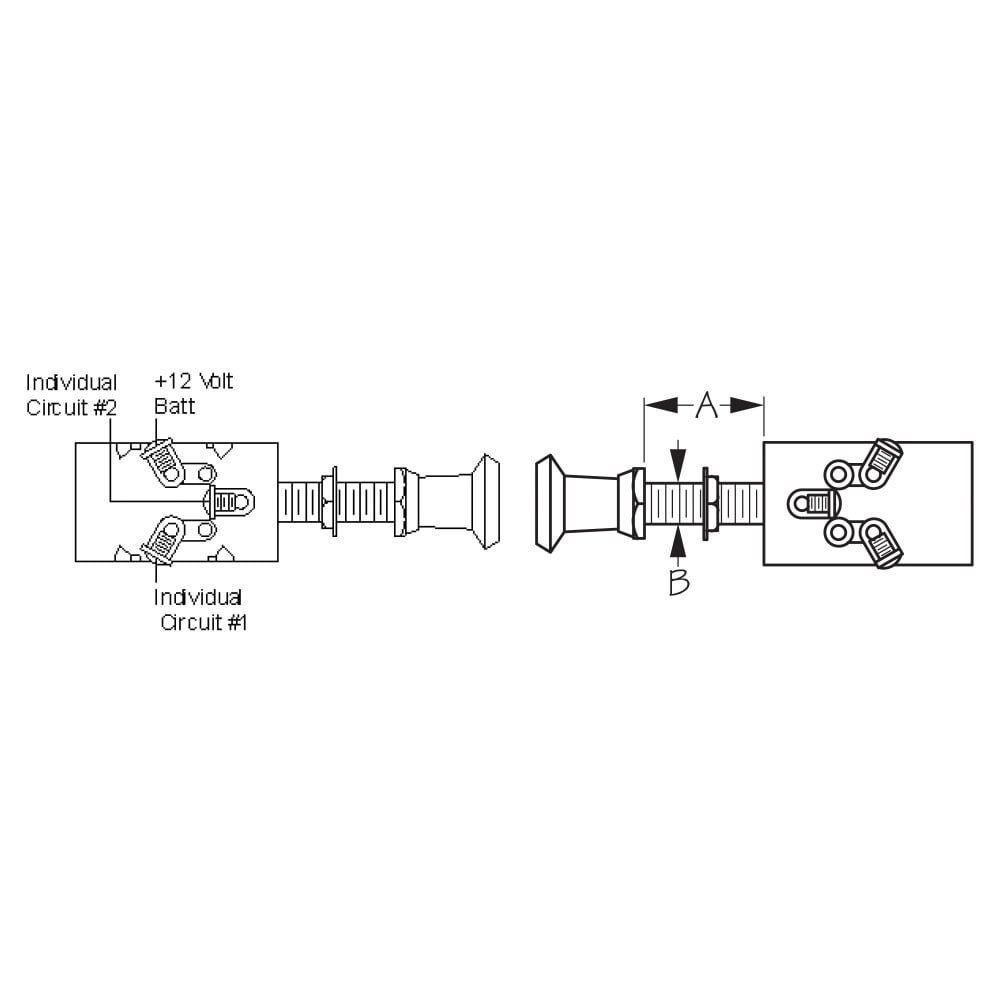 Sea Dog 3-Position 1 Circuit Push-Pull Switch - Walmart.com