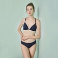 thumbnail image 2 of No Rim Light Front Button Comfortable Summer Sexy Y-Shaped Beautiful Bra Set, 2 of 9