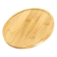 thumbnail image 3 of ZEONHAK 10 Pack 6 Inch Round Bamboo Platter Saucer, Natural Bamboo Plant Pot Trays, Wooden Serving Tray for Plants, 3 of 7