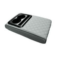 thumbnail image 3 of lacooooppia Car Center Cushion Arm Rest Pad Heightening Pad with Cup Holder Comfortable Auto Armrest Cover for Car SUV Sedan Gray, 3 of 8